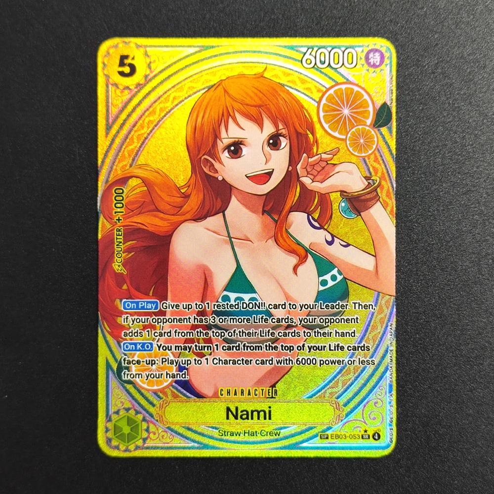 9style PROXY One Piece Английские Героини Нами Робин Хэнкок Рейджу Виви Перона Ташиги EB03-053 Коллекция Otcg Аниме Карты
