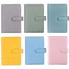 NEW Macaroon Color A6/A5 PU Leather DIY Binder Notebook Cover Diary Agenda Planner Paper Cover School Stationery