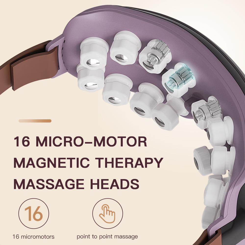 Bluetooth-массажер для глаз Megetic Therapy Vibration Hot Compressing Eye Massage Instrument Acupressure Relief Eyes Care