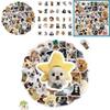 60pcs Emoji Dog Waterproof Graffiti Stickers Notebook Water Bottles Cases Phone