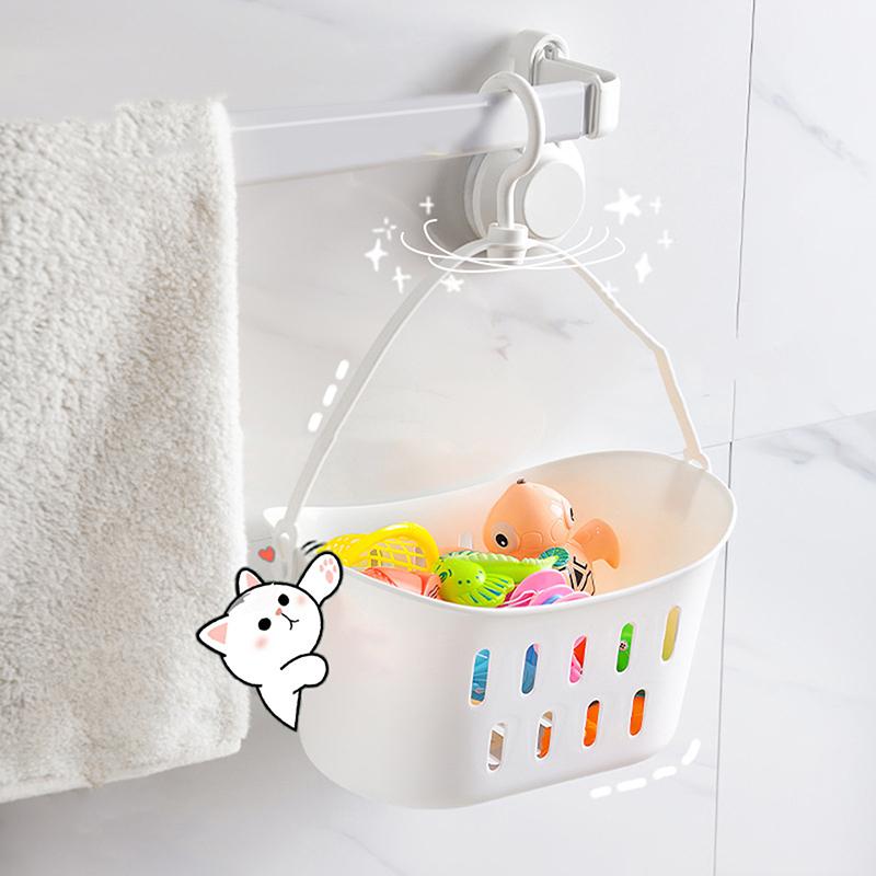 Подвесная корзина для слива в ванную с крючком для душа, держатель для раковины, кухонная корзина-органайзер для мелочей