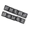 30PCS Number Dice Six Sided Multiples of 2 Number Plastic Light Weight Portable Dice Cubes for Teaching Board Games