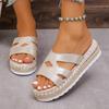 Women Slippers 2024 New Summer High Quality Slippers Ladies Solid Color Outdoor Platform Concise Casual Sandals Slides Women