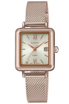 Женские золотые часы Casio Sheen на солнечной батарее SHS-D400CGM-4AJF