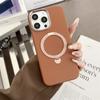Кожаный держатель с металлическим кольцом, магнитный держатель для телефона, подходит для iPhone 16, 15 Pro Max Plus, задняя крышка с рамкой из сплава для объектива камеры
