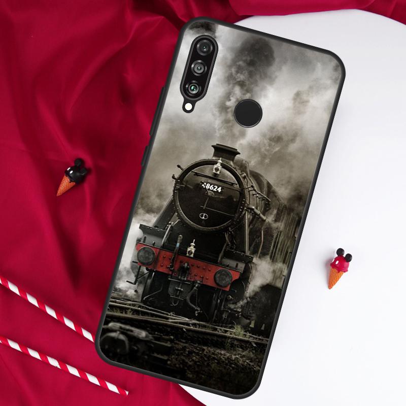 Классический паровоз Железная дорога Для Huawei Nova Y90 Y70 Y60 Y72 Y73 Y61 Y91 7i 8i 11i 12i 12s 9 10 SE P20 P30 P40 Lite Чехол