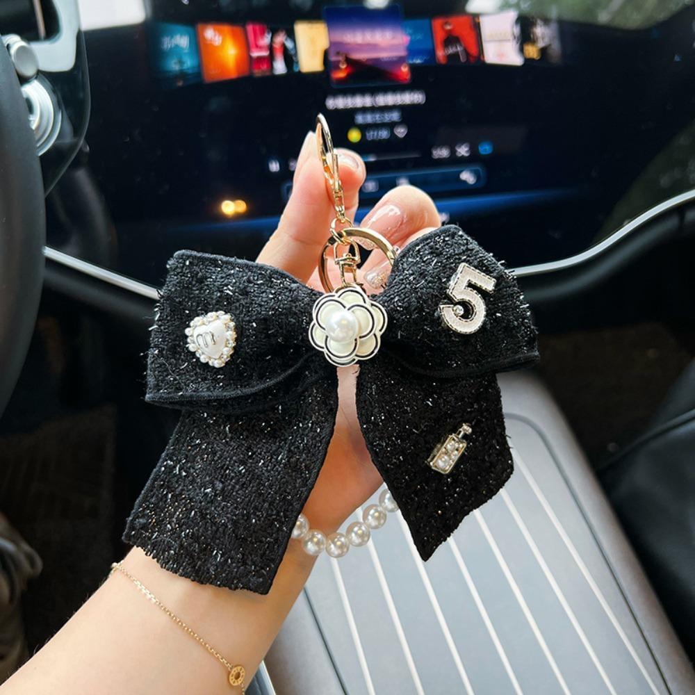 Брелок в корейском стиле с бантиком-бабочкой Кавайный подвес для сумки Модный брелок для автомобиля Вечеринка