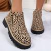 Large-sized Shoes, Thick-heeled Ankle Boots, Women's Thin Casual Side-zipper Boots