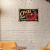 Vintage Advertisement With Chili Pepper Vintage Metal Tin Sign Wall Decor , Farmhouse Decor,20X30CM