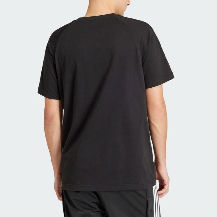 adidas Футболка Originals Sst, однотонная, с круглым вырезом, коротким рукавом, мужская, черная IR9450