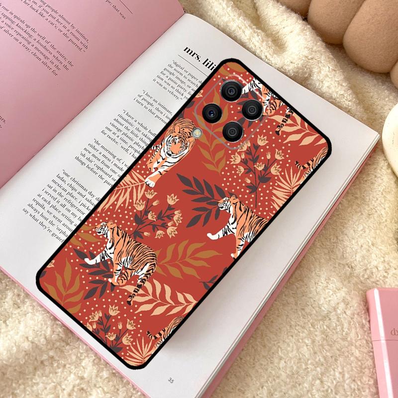 Tigers Leopards tropical leaves Case For Samsung Galaxy M11 M12 M13 M14 M15 M06 M16 M36 M56 M31 M53 M32 M52 M35 M55 M34 M54