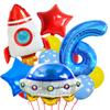 Astronaut Astronaut Themed Birthday Party Decoration Rocket Balloon Aluminum Membrane Balloon Yearly Arrangement