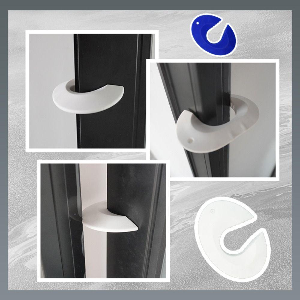 Silicone Child Safety Door Stopper C-shaped Design Finger Pinch Guard Door Block Set  Bedroom