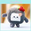 Stinky Tofu Plush Keychain Cartoon Doll Pendant Bag Decoration Toy Cute Gifts
