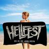Знаменитый музыкальный фестиваль H-Hellfest Микрофибровое одеяло Быстросохнущие пляжные полотенца Большой размер с принтом Супервпитывающее полотенце-одеяло