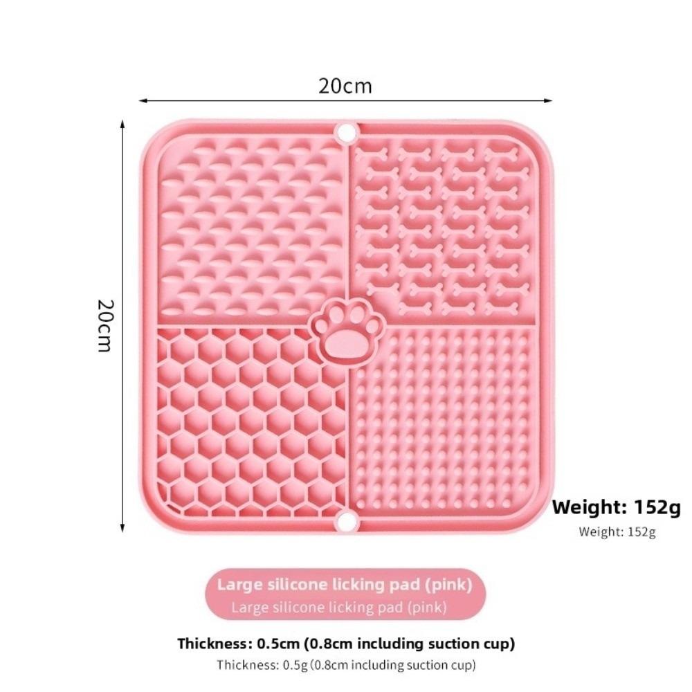 Silicone Material Silicone Mat Suction Cup Slow Feeder New Pet Lick Mat Pet Feeding