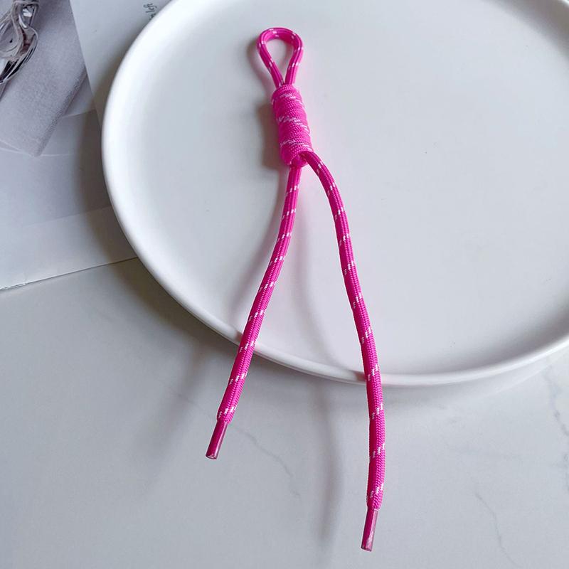 Креативный цветной плетеный шнурок для ключей с защитой от потери, нейлоновый веревочный брелок для автомобиля, рюкзака, подвески, аксессуары, подарок