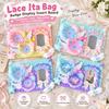 Bow Ribbon Ita Bag Badge Holder Handmade Lace Badge Display Insert  Lolita Accessory