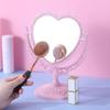 European Style Heart-Shaped Vintage Vanity Mirror – Double-Sided Desktop Makeup Mirror