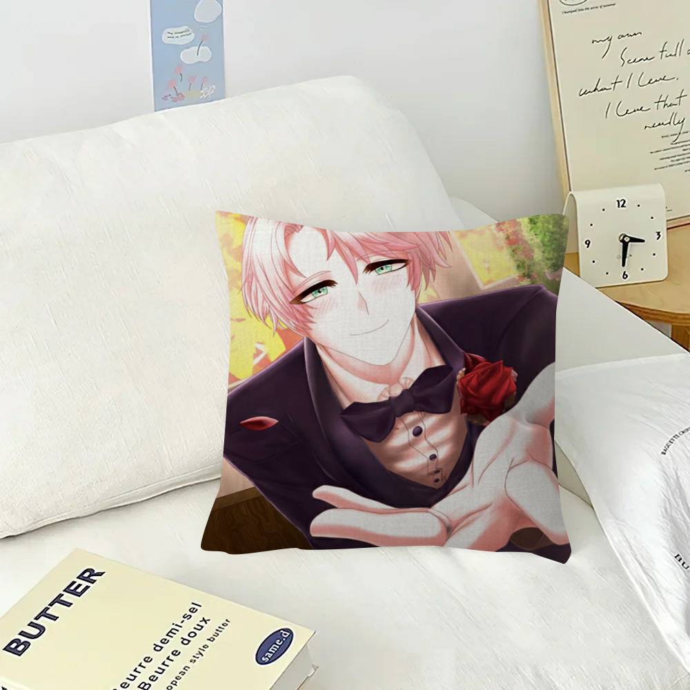Аниме Игра Mystic Messenger Дизайн с кленовыми листьями Наволочка Счастливый Осенний Урожай декор Праздничный Декорати Наволочка