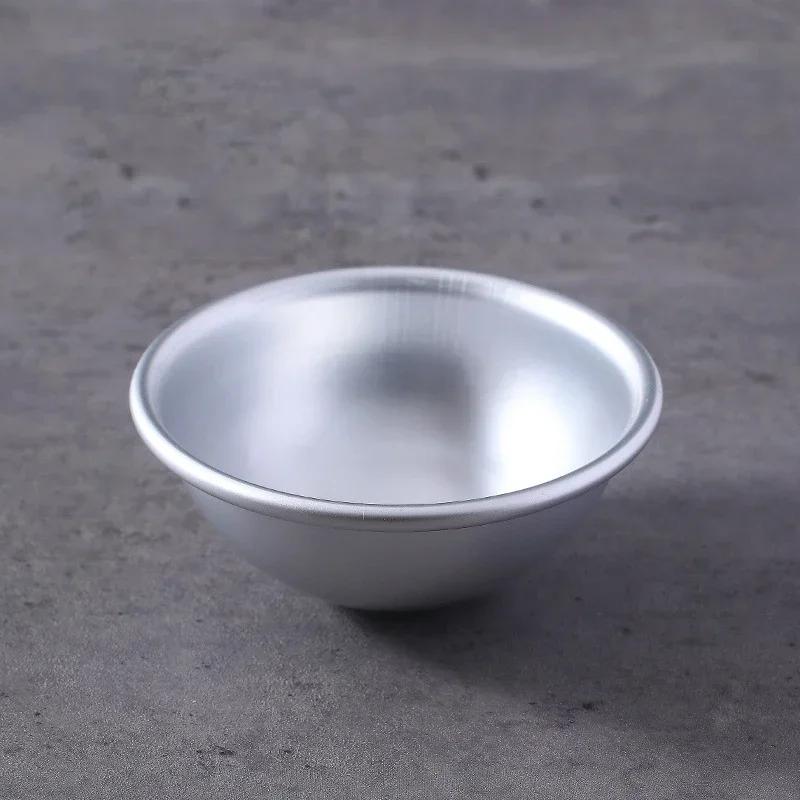 Practical Daifuku Dessert Bomb Mold Pan Tin Baking Cake Pastry Mould Snowball Mochi Mold 3D Aluminum Ball