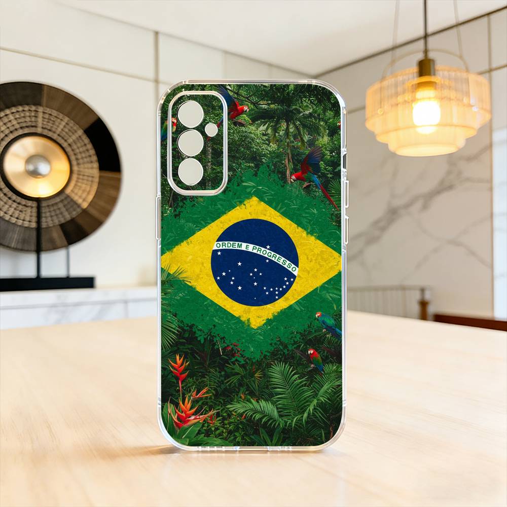 B-Brazil Бразильский флаг Чехол для телефона Прозрачный Силикон Мягкий Для SamsungA10,12,20,21S,30,31,40,50,51,52,70,71