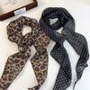 Boho Scarf Belt Leopard Print Women Neckerchief Trendy Hair Band Head Wrap