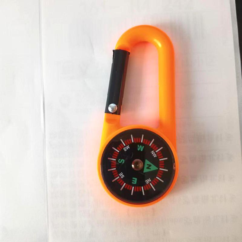 Портативный многофункциональный компас для походов с карабином