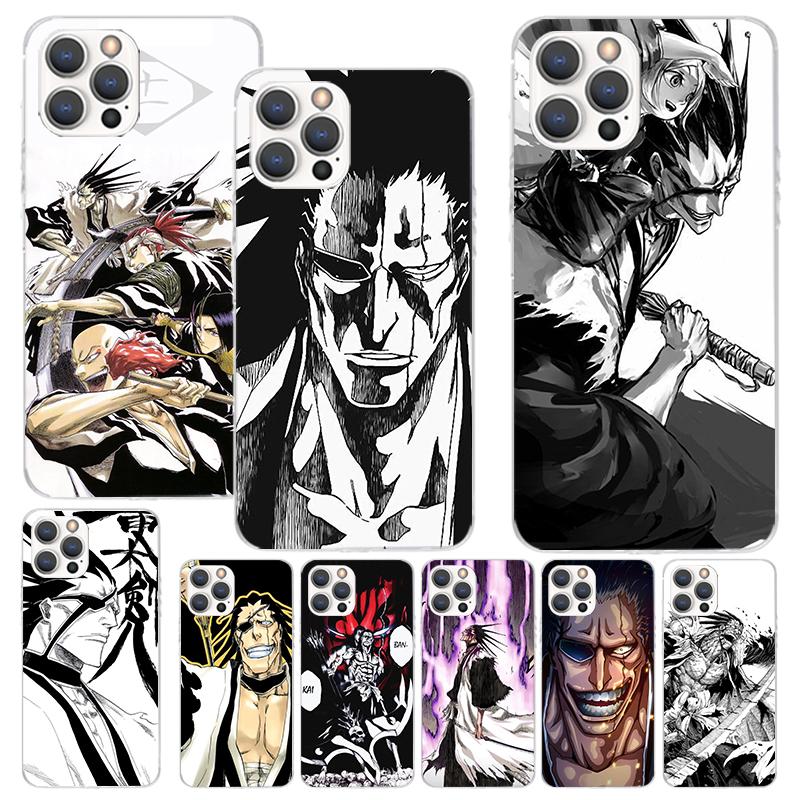 Чехол для телефона Bleach Зараки Кенпачи Для iPhone 17 16 15 14 13 12 11 Pro Max Mini Plus Air 7 SE 8 Мягкий силиконовый печатный корпус Funda F