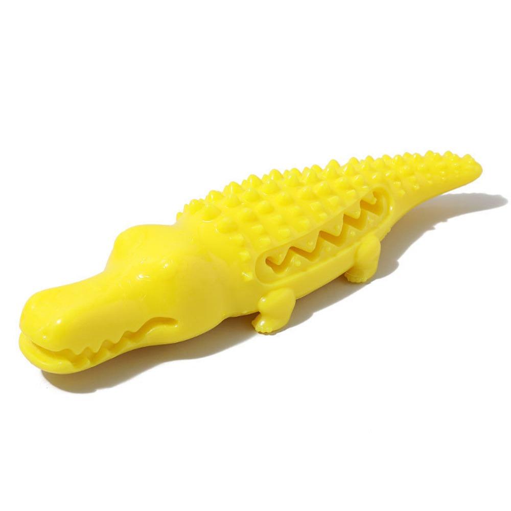 Crocodile Shape Dog Chew Toy for Puppy - Durable Squeaky Teeth Cleaning Toy, Interactive Boredom Relief Pet Supply