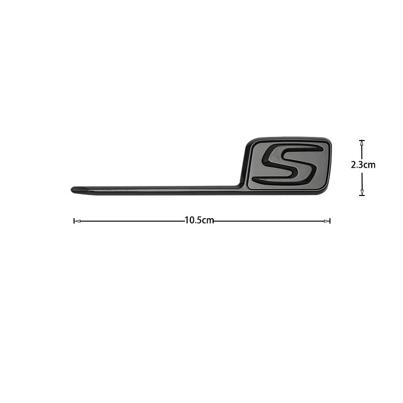 3D ABS S Logo Badge Emblem Car Trunk Stickers For Mercedes Benz AMG E63S C63S GLC63S GLE63S GLS63S GTS GT43S GT53 GT50 CLA45S QM1