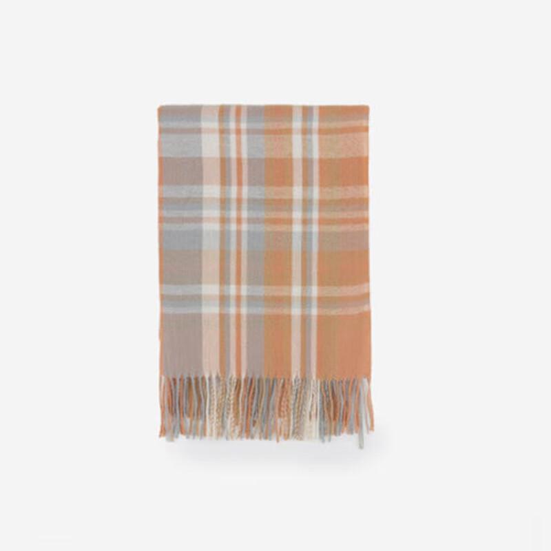 CEENIU Unisex Thick Plaid Tassel Scarf