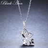 Black Awn Butterfly Romantic Fine Jewelry Chain Necklaces & Pendants for Women