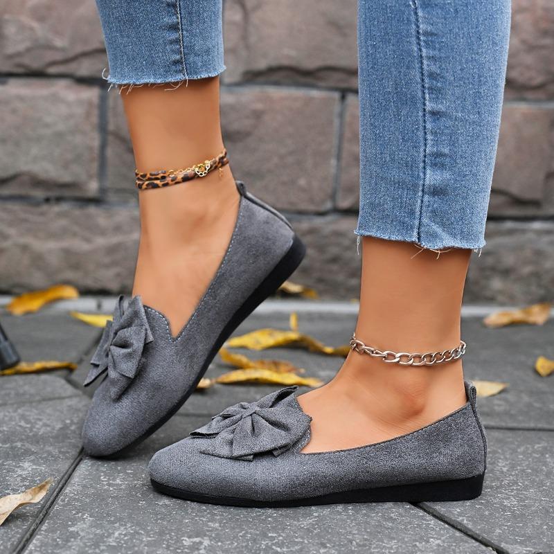 Женские туфли на плоской подошве с бантом, летние, модные, удобные, универсальные, женские мокасины, повседневные, простые, износостойкие, женские кроссовки