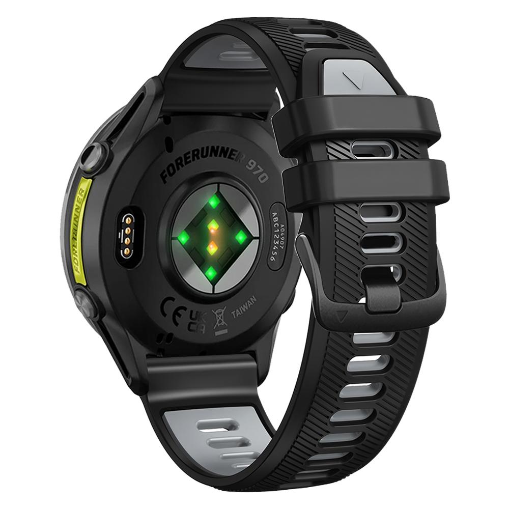 Силиконовый ремешок 22 мм для Garmin Forerunner 970 965 955 Solar 945 935 745 Двухцветный спортивный ремешок Браслет Аксессуары