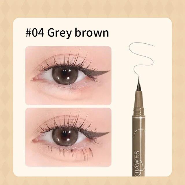 Matte Liquid Eyeliner Pen 4 Colors Ultra-fine Head Waterproof Lasting Lying Silkworm Lower Eyelash Eye Liner Quick Dry Makeup