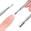 1pc Double Ended Nail Pusher Romover Cuticle Manicure Pedicure Nail Cleaner Tools