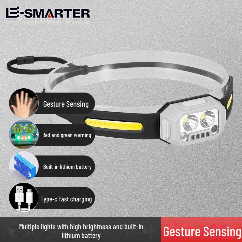 Rechargeable Long-Range LED Flashlight with Side Light and Zoom