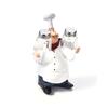 Cute Chef Statue Figurine Ornaments Vintage Home Decor Kitchen Restaurant Resin Crafts #A