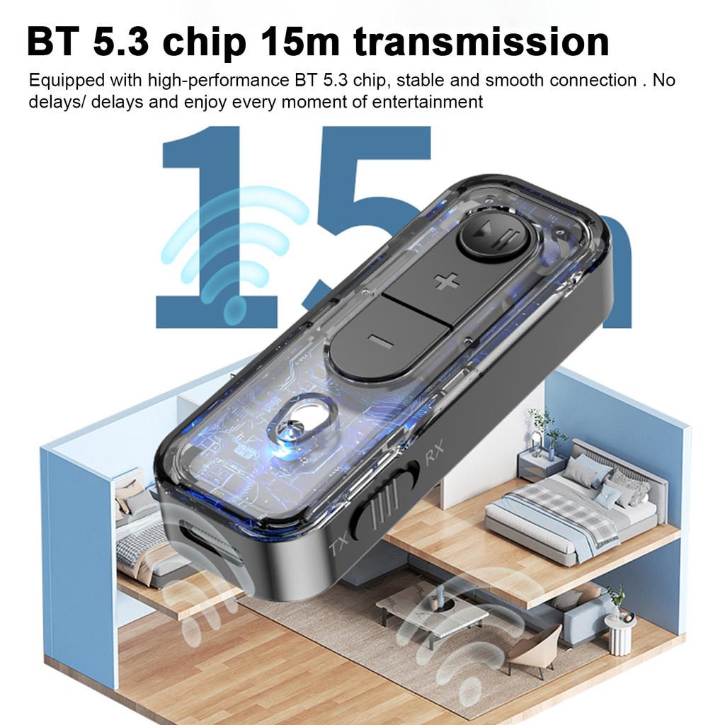 USB AUX BT5.3 2 в 1 адаптер передатчик/приемник портативные наушники аудио беспроводной приемник