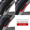 Накладка на вентиляционное отверстие стойки А из углеродного волокна для Dodge Durango 2011-2020, рамка-крышка для выхода кондиционера на приборной панели, 4 шт.