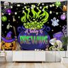 Домашний декор ужас жуткий замок тыква гобелен детская комната спальня гостиная декор столовой весело Хэллоуин настенный гобелен