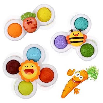 Игрушка для ванны, Игрушка для игры с водой, Игрушка-вертушка, Игрушка-водяное колесо, Игры в воде, Игрушка-пищалка, Присоска, Милый, Цветной, Набор из 3 предметов, Помогает детям избегать