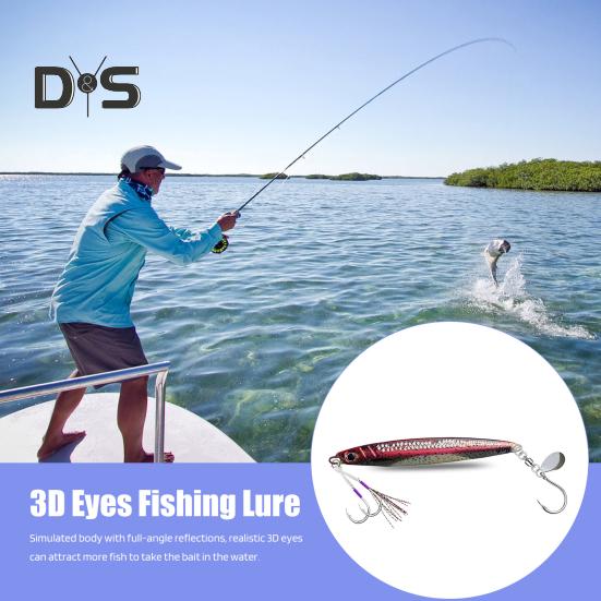 10,5 см/40 г приманка для джиговой рыбалки с острым крючком, реалистичная светящаяся быстро тонущая бионическая искусственная приманка, аксессуары для пресноводной и морской рыбалки