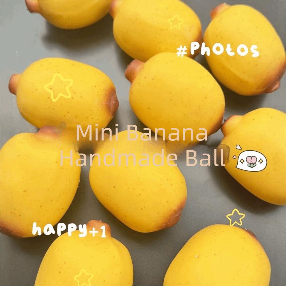Hand Relax Crispy Squeeze Handmade Blocks Filled Squishy Crunchy Sesame Banana Children Gifts