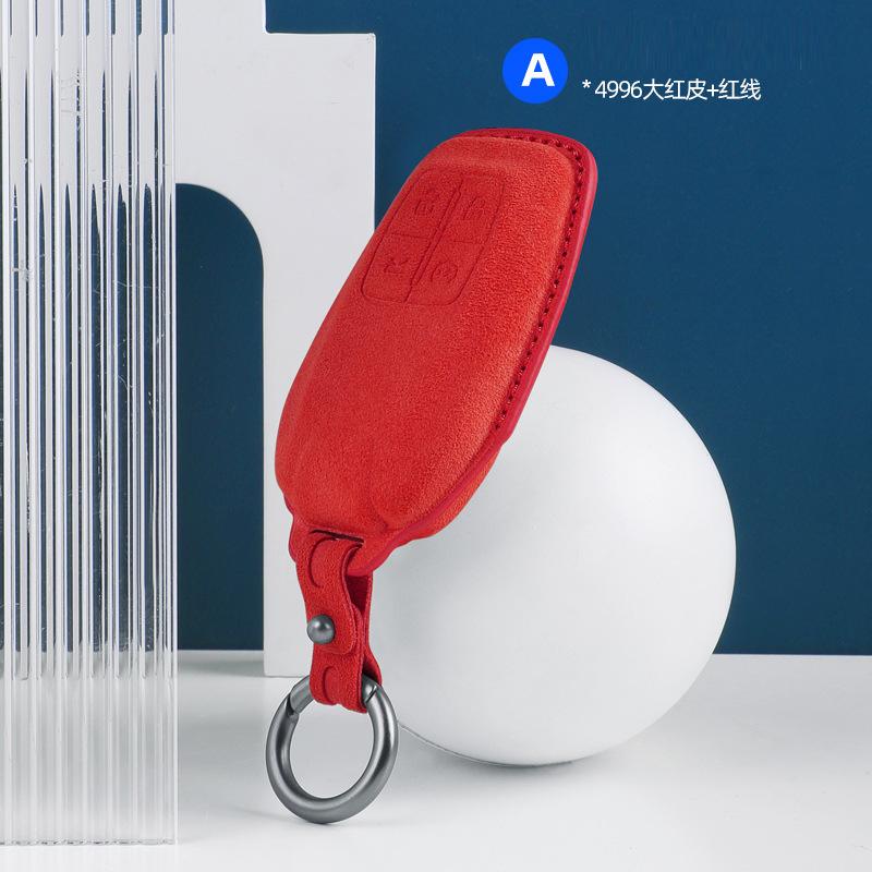 Car Key Case Cover Shell Fob for Ferrari 488 Roma SF90 F8 Protofino 812 458 F430 4 Buttons Car Remote Keychain Accessories HS6