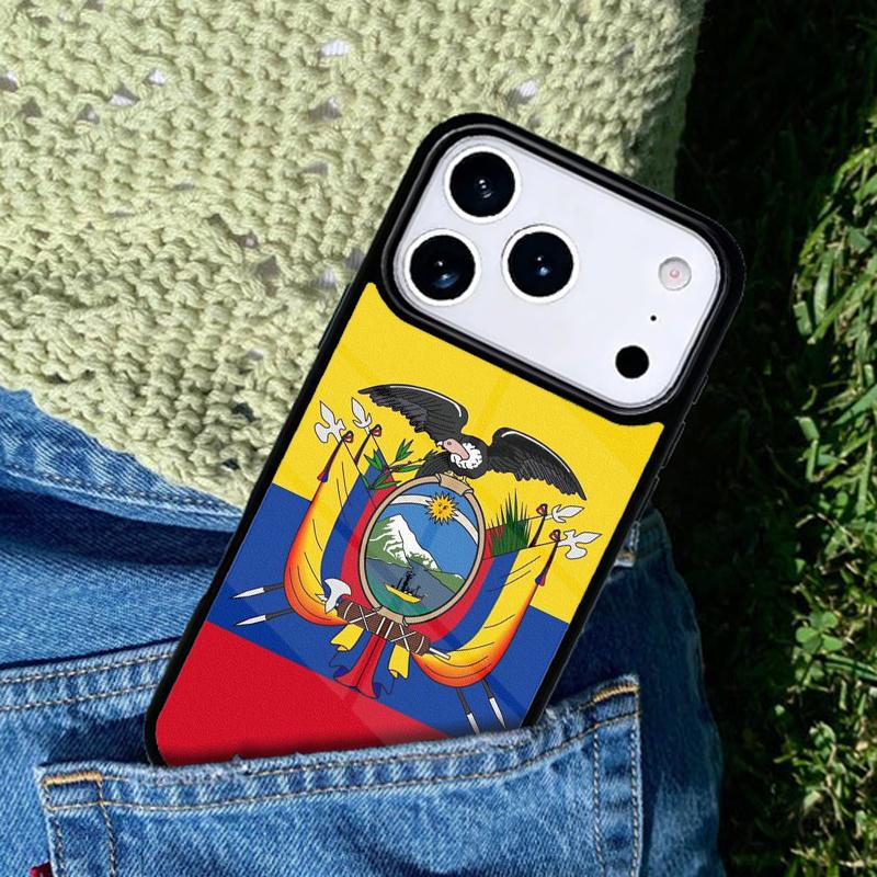 Чехол для телефона Флаг Эквадора Совместим с для IPhone 17air 16e 15 14 13 12 11Pro Max 17 Air
