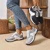 Fashion Casual Patchwork Sport Sneaker Women 2025 Summer Soft Thick Bottom Lace Up Vulcanize Shoes Women Comfortable Non Slip Shoes