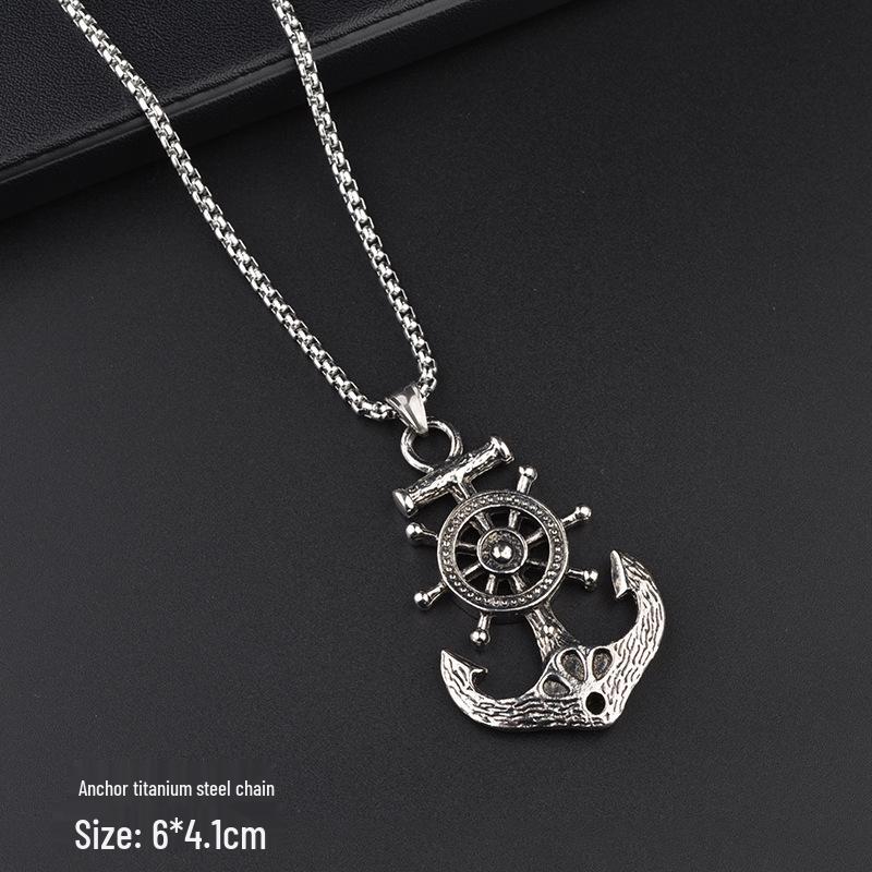 Модная подвеска в виде шестиконечной звезды, ожерелье из титановой стали для мужчин и женщин - хип-хоп стиль, цепочка для свитера, ювелирное изделие.