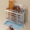 Zhaoran 3-Compartment 304 Stainless Steel Chopstick Holder